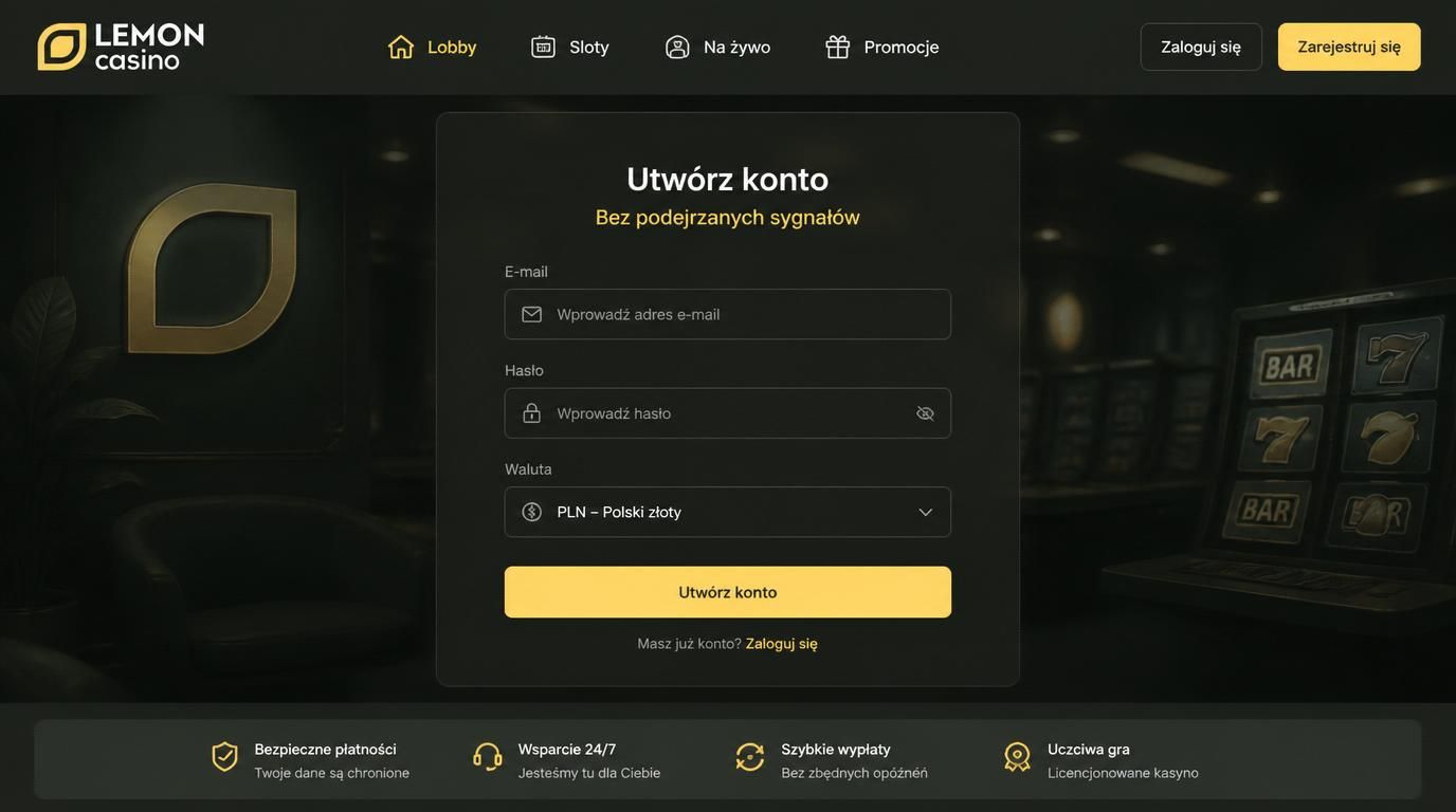 Panel rejestracji bez podejrzanych elementów.