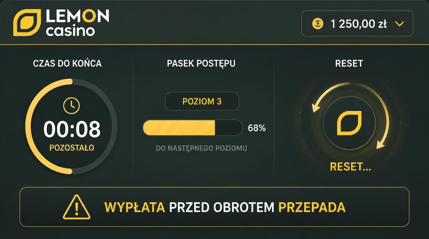 Gracz patrzy na pasek doświadczenia, gdy przy próbie wypłaty bonus przepada.